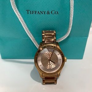 Rose gold Coach watch